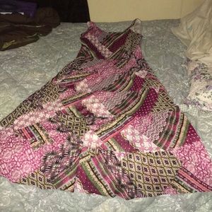 Long patchwork dress